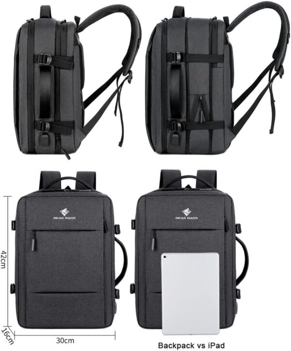 Agon - Waterproof Business Travel Backpack with USB Charging