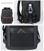 Venture - 4in1 45L Expandable Waterproof Business Backpack USB Charging 17" Laptop