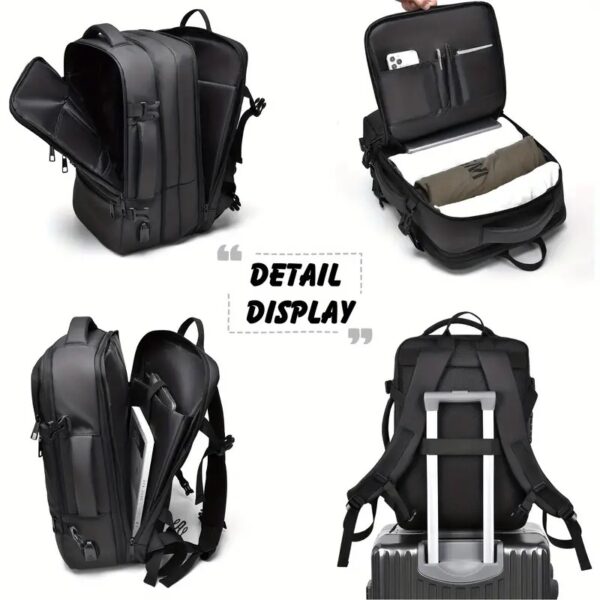 Venture - 4in1 45L Expandable Waterproof Business Backpack USB Charging 17" Laptop